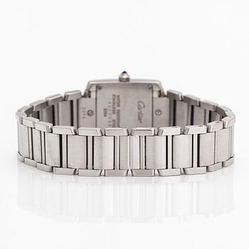 Cartier, Tank Francaise, armbandsur, 20 x 18 (25) mm.