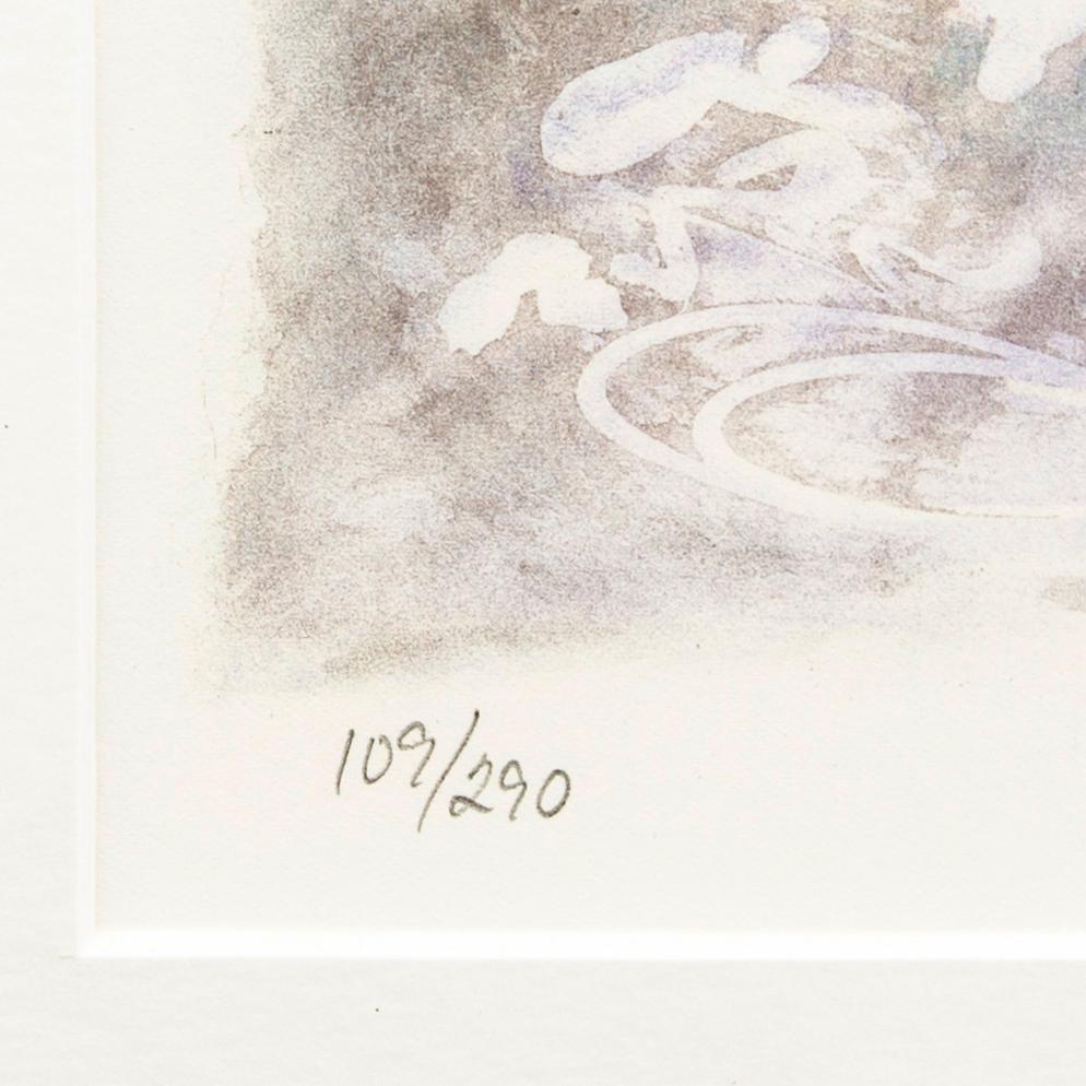 Lillan Michelin, Färglitografi, signerad, numrerad 109/290.