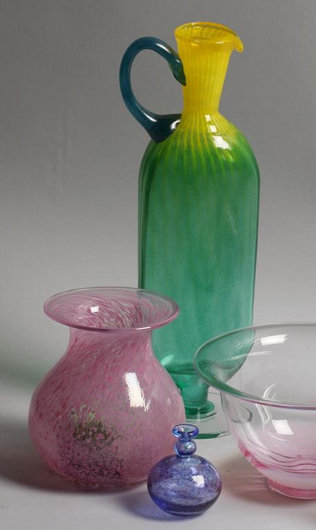 PARTI GLAS, 7 delar, bl a Bertil Vallien, Boda Artist Collection.