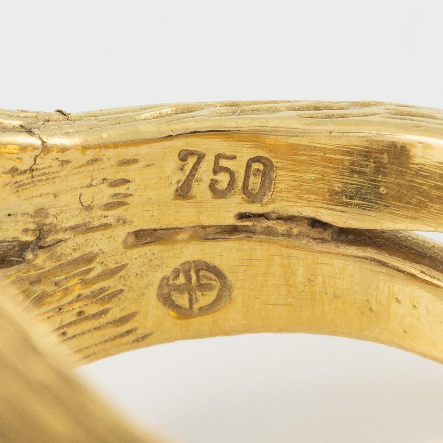 Gilbert Albert, ring, 18K gold.