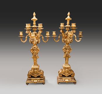 301. A PAIR OF CANDELABRAS.