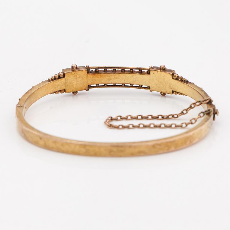 Armband, 14K guld, halvpärlor.