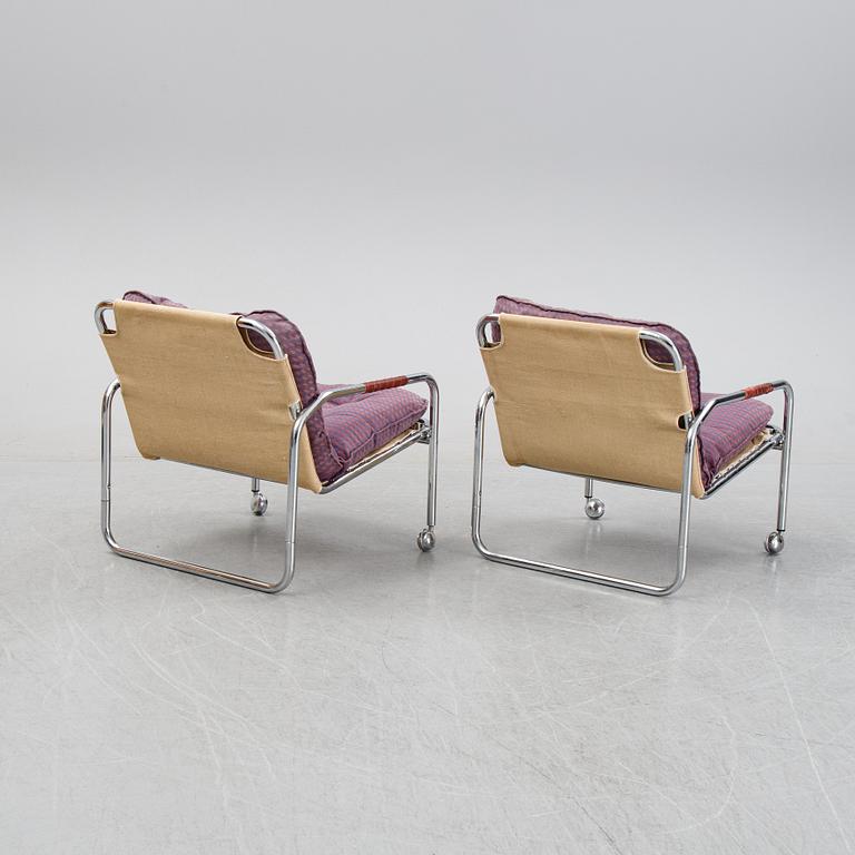 Göran Holmqvist, armchairs, a pair, "Klav", IKEA, 1970s.