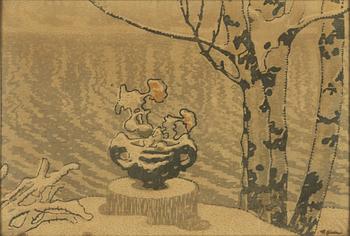 Gustaf Fjaestad, Urn in Snow.