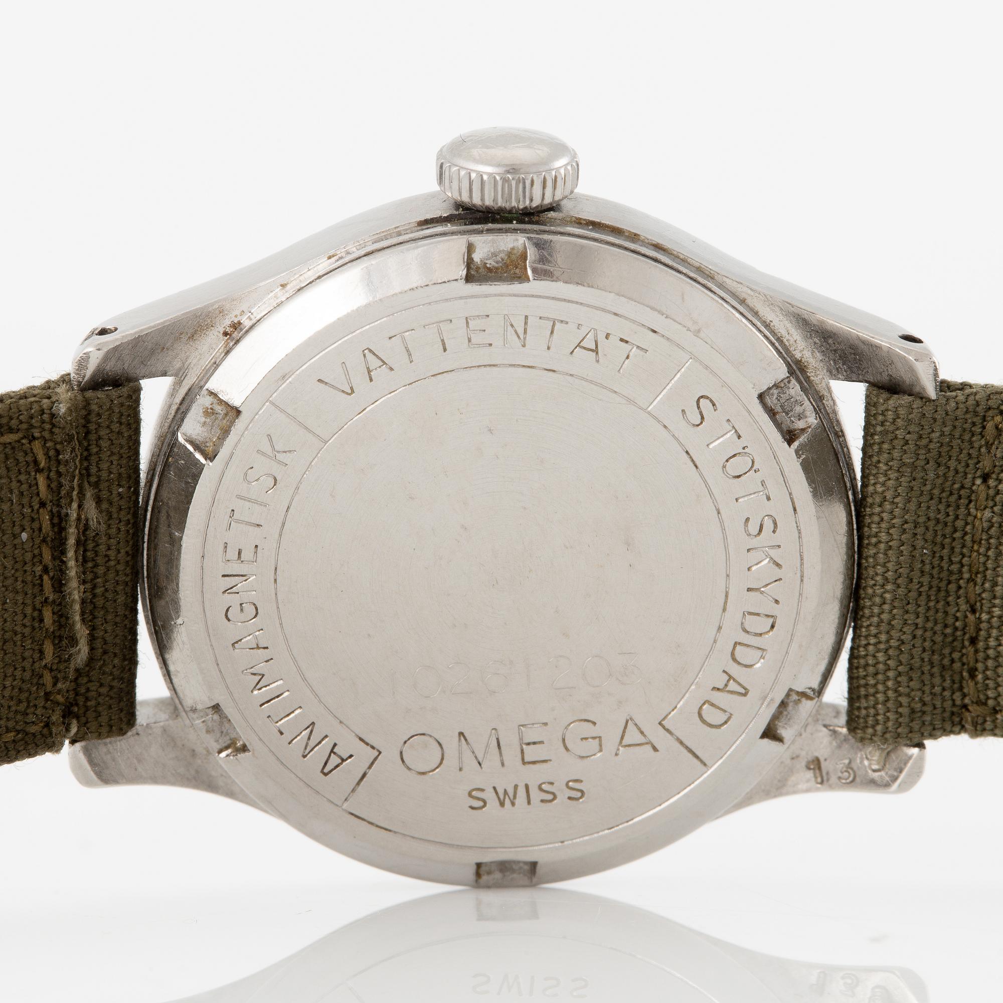 Omega, Officer, wristwatch, 30.5 mm.
