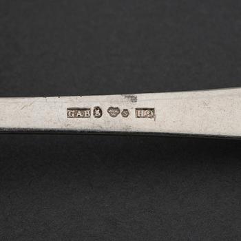 JACOB ÄNGMAN, a 'Rosenholm' part silver cutlery, GAB, Stockholm, 1950/60s (63 pieces).