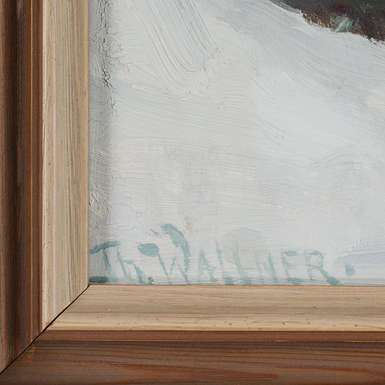 THURE WALLNER, Olja på pannå, signerad.