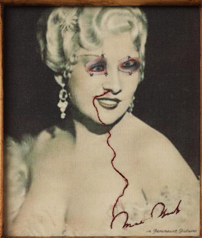 Francesco Vezzoli, "Ritratto Surrealista di Mae West (l'age d'or)".