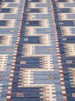 CARPET. "Kattegatt". Flatweave. 229,5 x 135 cm. Signed AB MMF MR.