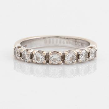 Brilliant cut diamond ring.