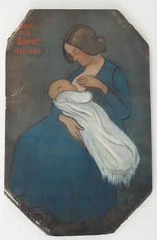 Ivar Arosenius, ”Mor och barn” (Mother and child).