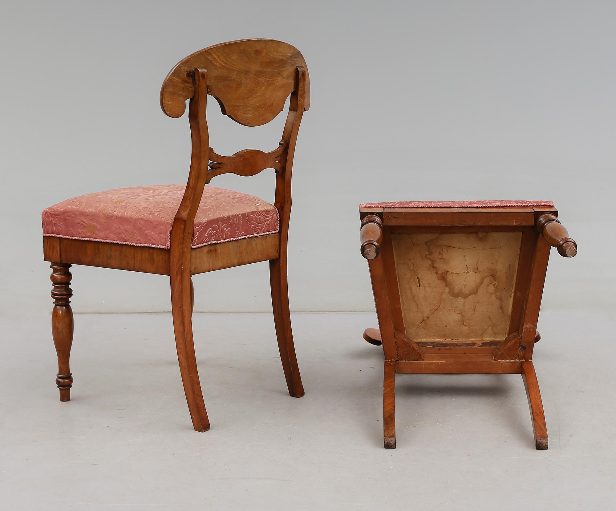 STOLAR, 6 st, senempire, 1800-talets mitt.