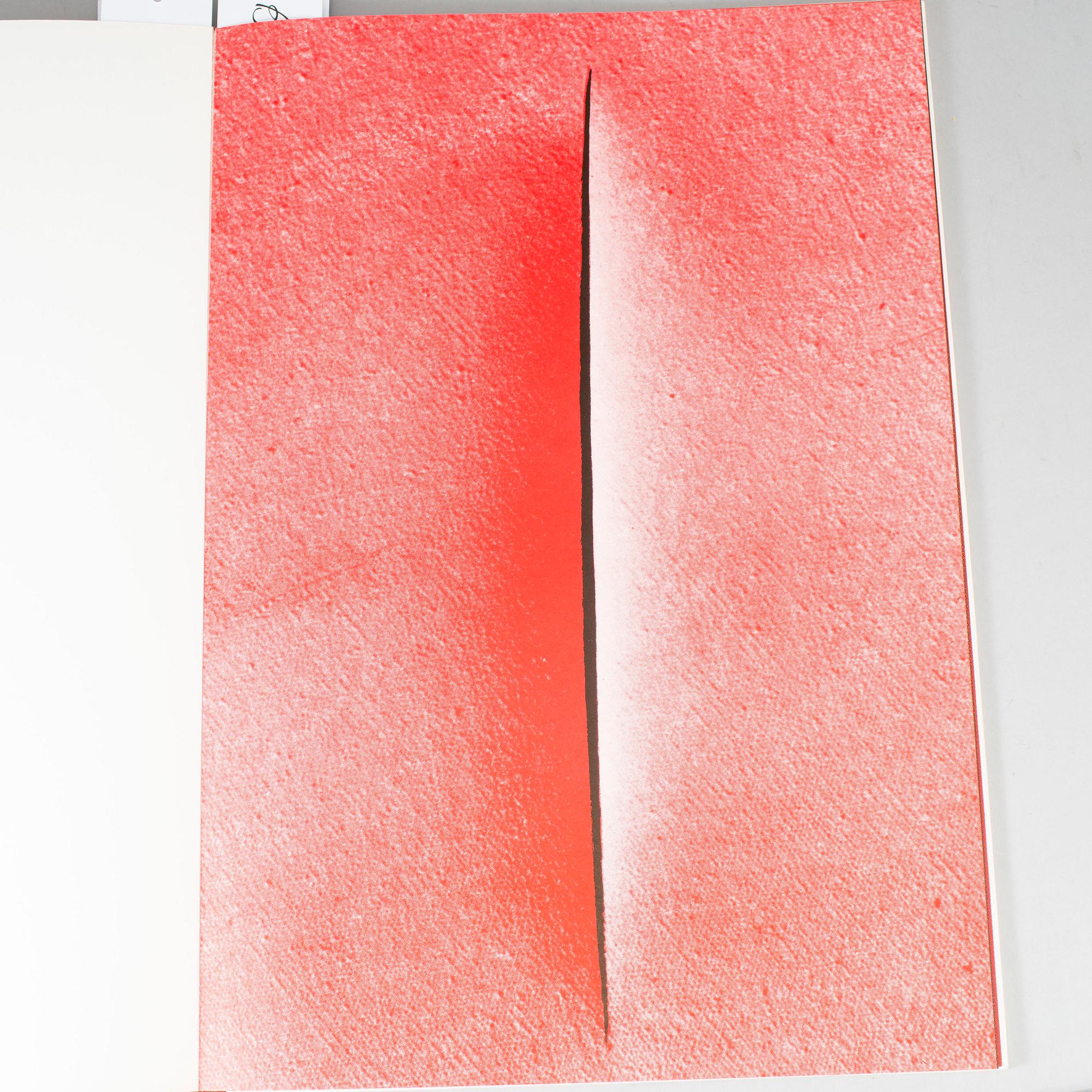 LUCIO FONTANA, book, "Manifiesto Blanco 1946 Spazialismo", 1966.