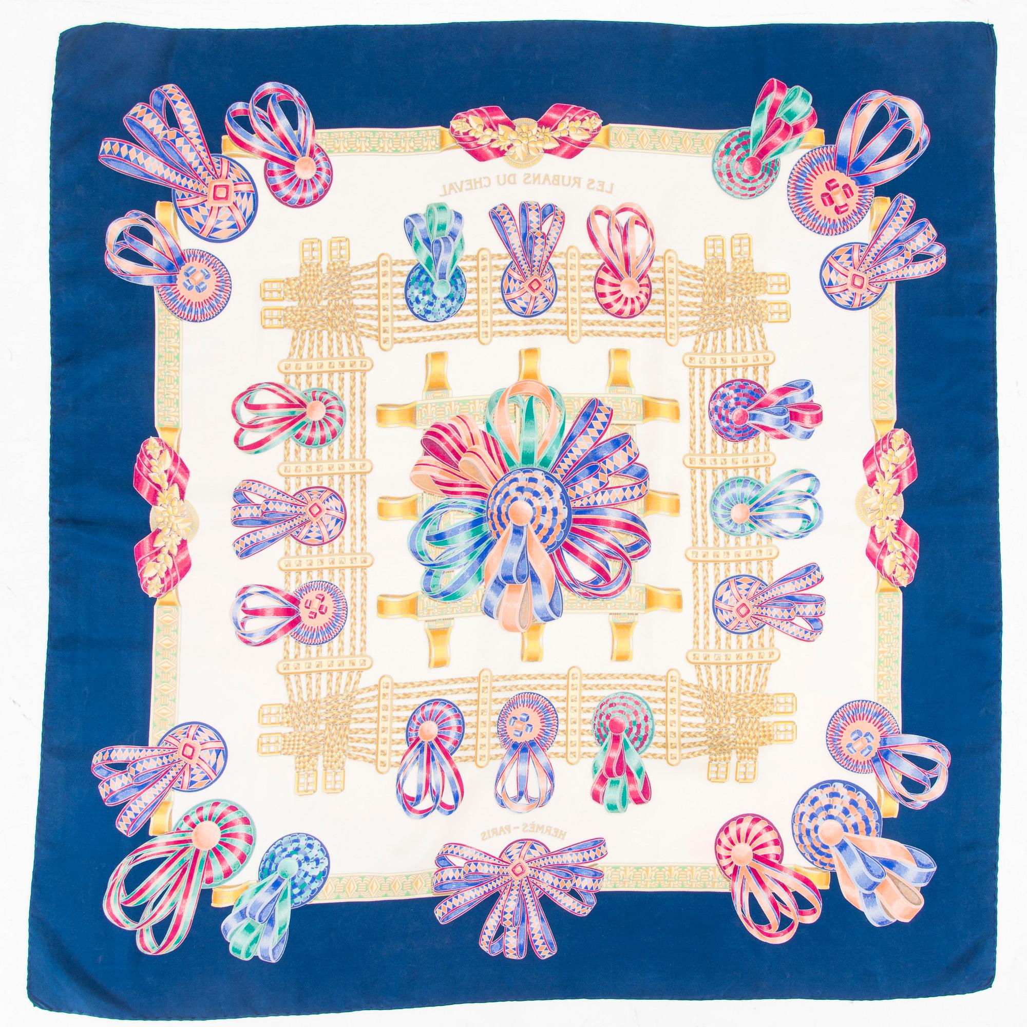 Hermès, scarf, "Les Rubans du Cheval".