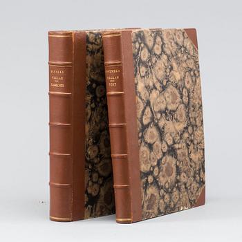 BOKVERK, 2 volymer, "Svenska fåglar",  M.W. & F von Wright. Stockholm, 1924.