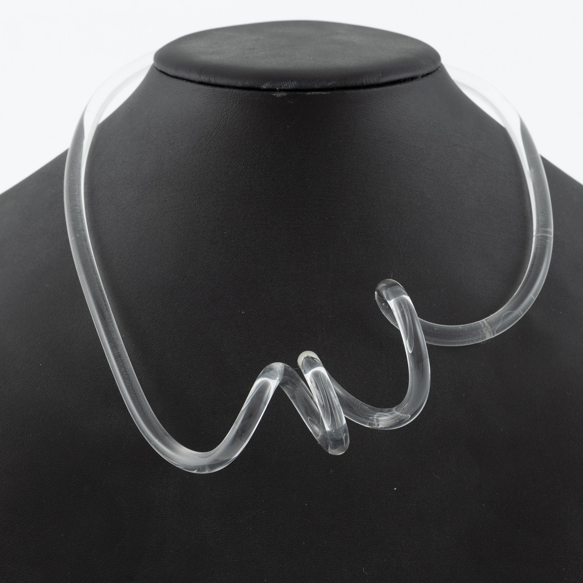 Siv Lagerström, necklace, three pieces, acrylic plastic.