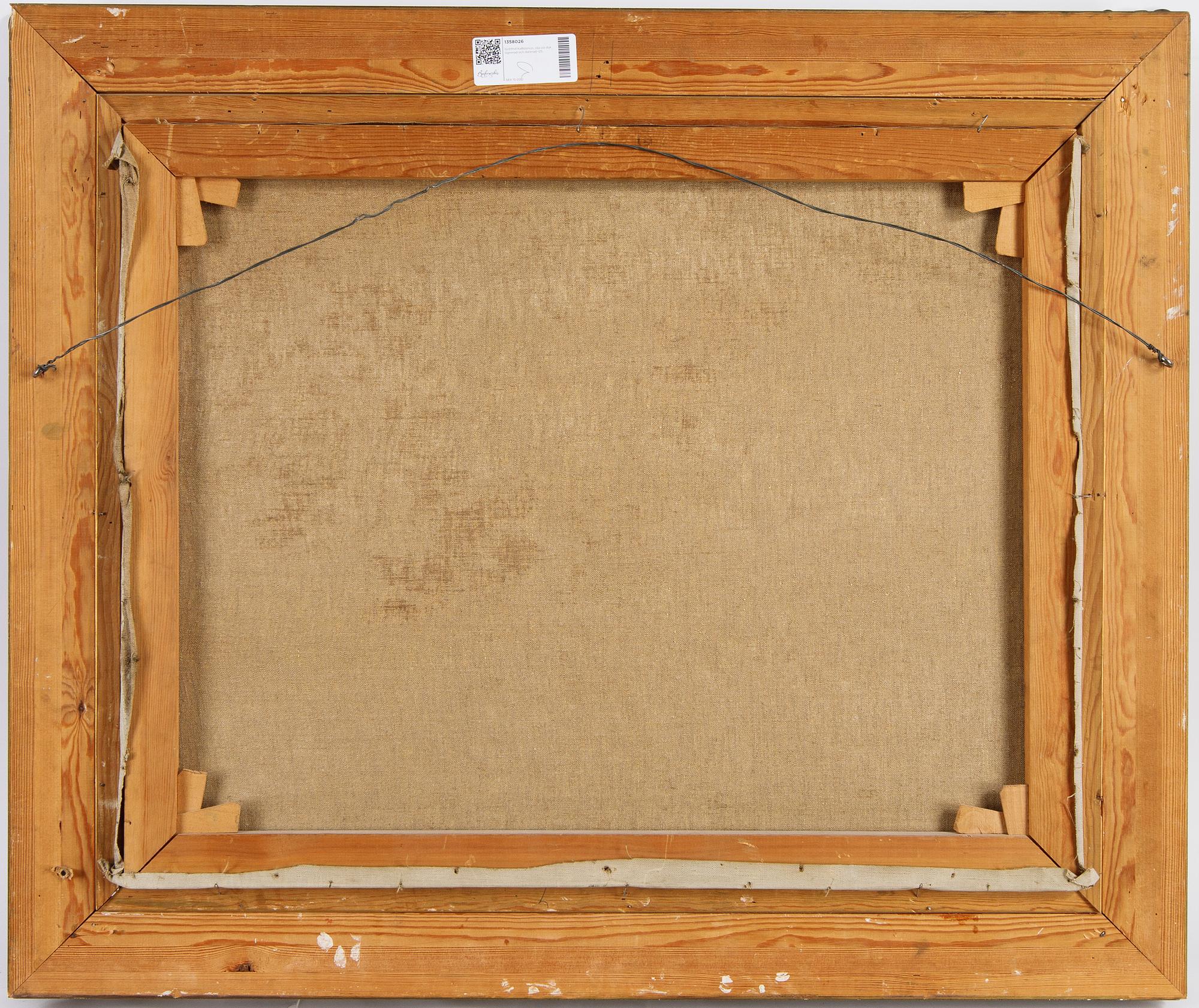 Gottfrid Kallstenius, oil on canvas, signed and dated -25.