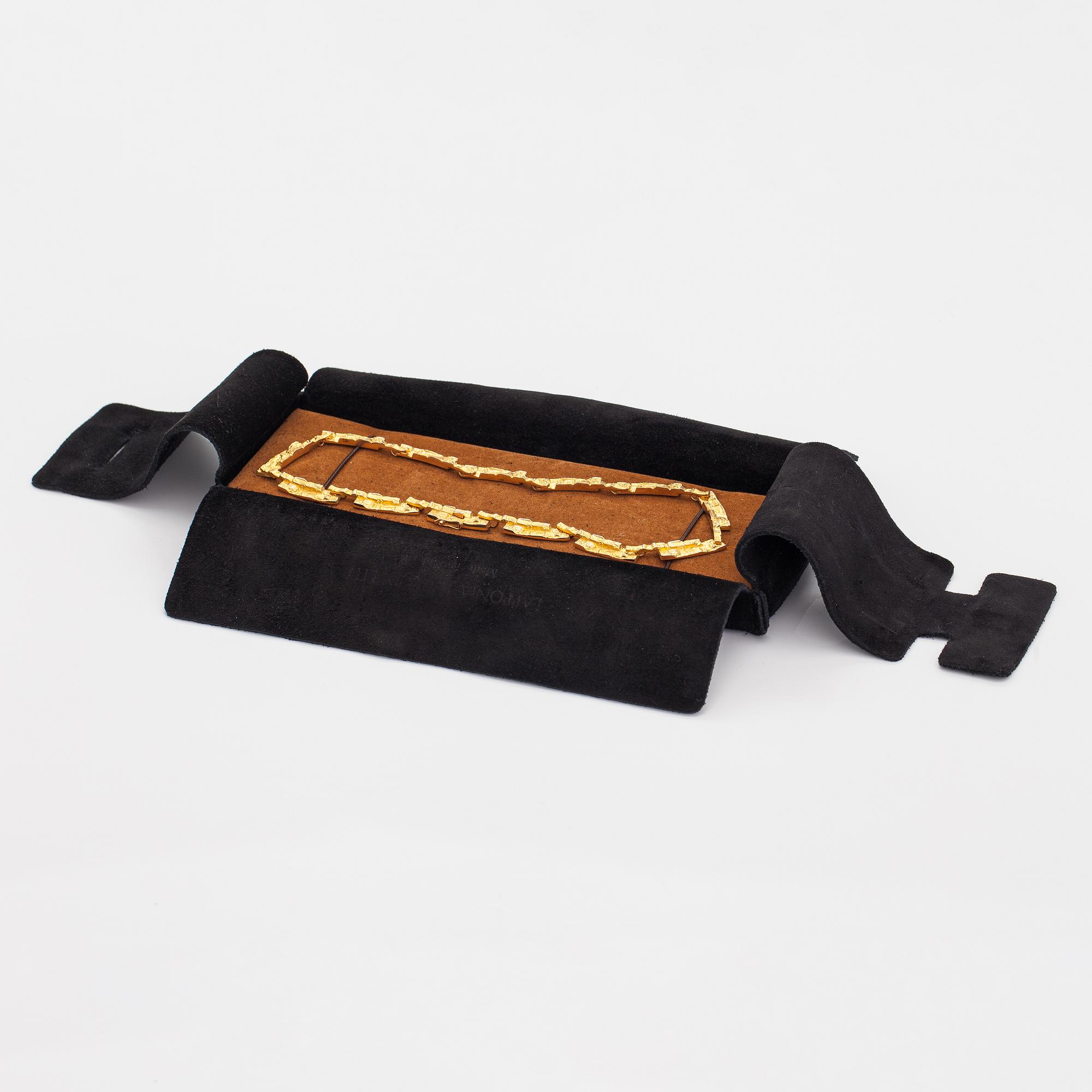 Björn Weckström, "Big Tundra", a 14K gold necklace. Lapponia 1972.