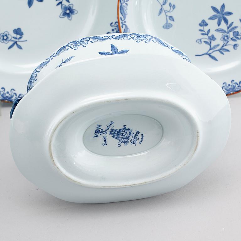 SERVIS, 75 pieces, porcelain, "Ostindia", Rörstrand, 20th century.