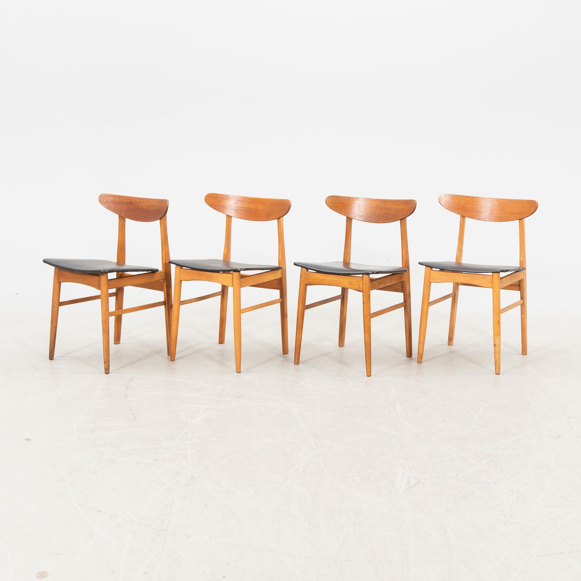 Stolar 4 st Farstrup Danmark 1960-tal.