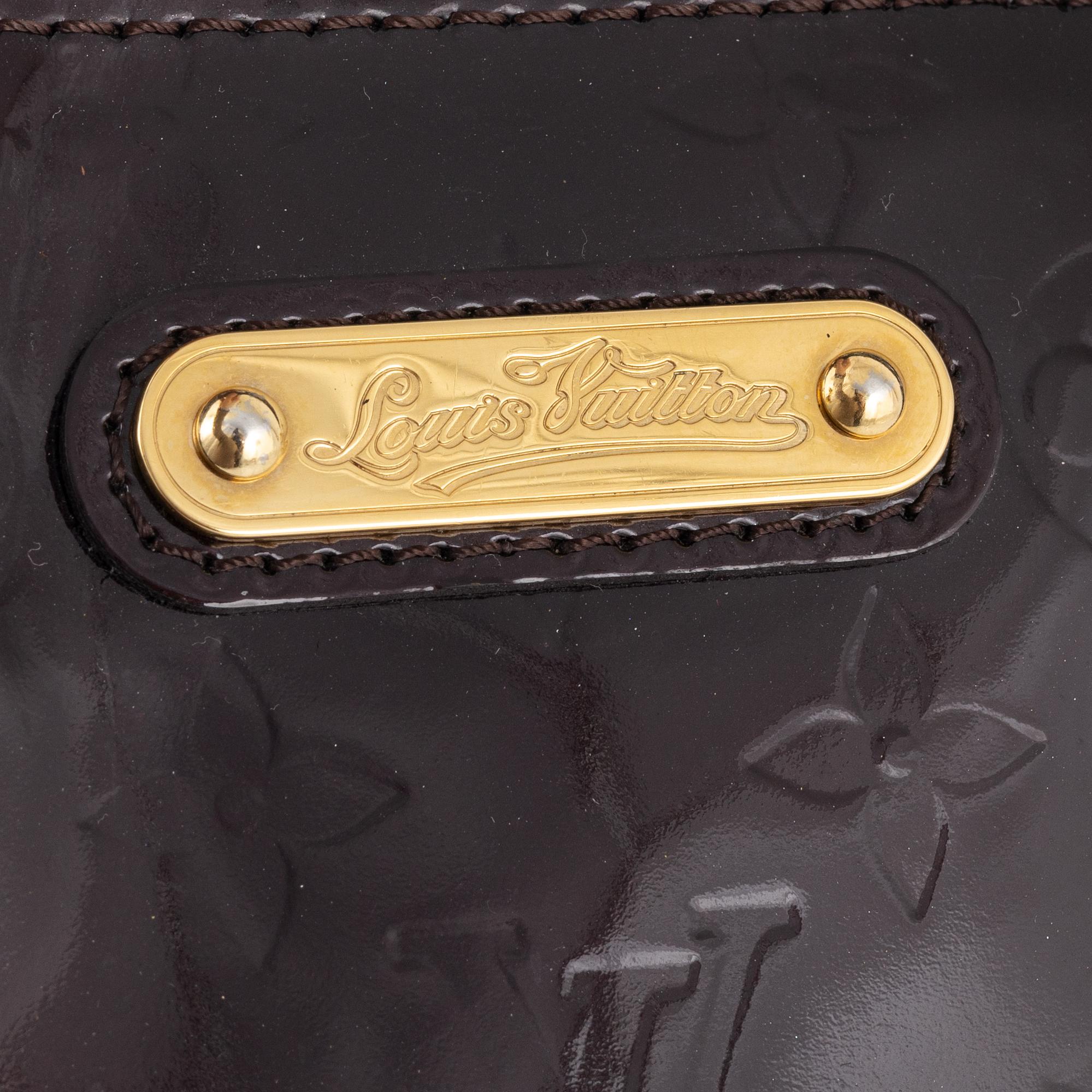 Louis Vuitton, a vernis patent leather 'Wilshire' bag.