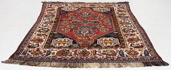 An antique Kashkuli Qashqai rug, South Persia, c. 249 x 150 cm. .
