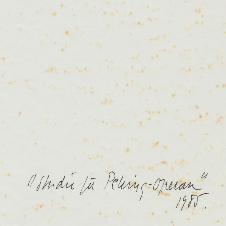 Carl Fredrik Reuterswärd, 'Studie för Peking-Operan'.