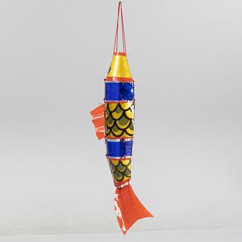 Ulla Forsell, a glass sculpture of a Japanese style carp, signed and dated 1995.