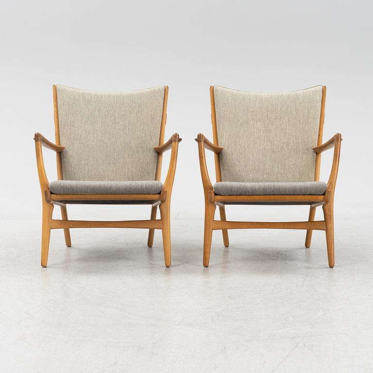 Hans J Wegner, fåtöljer, ett par, modell AP-16, Danmark 1900-talets mitt.