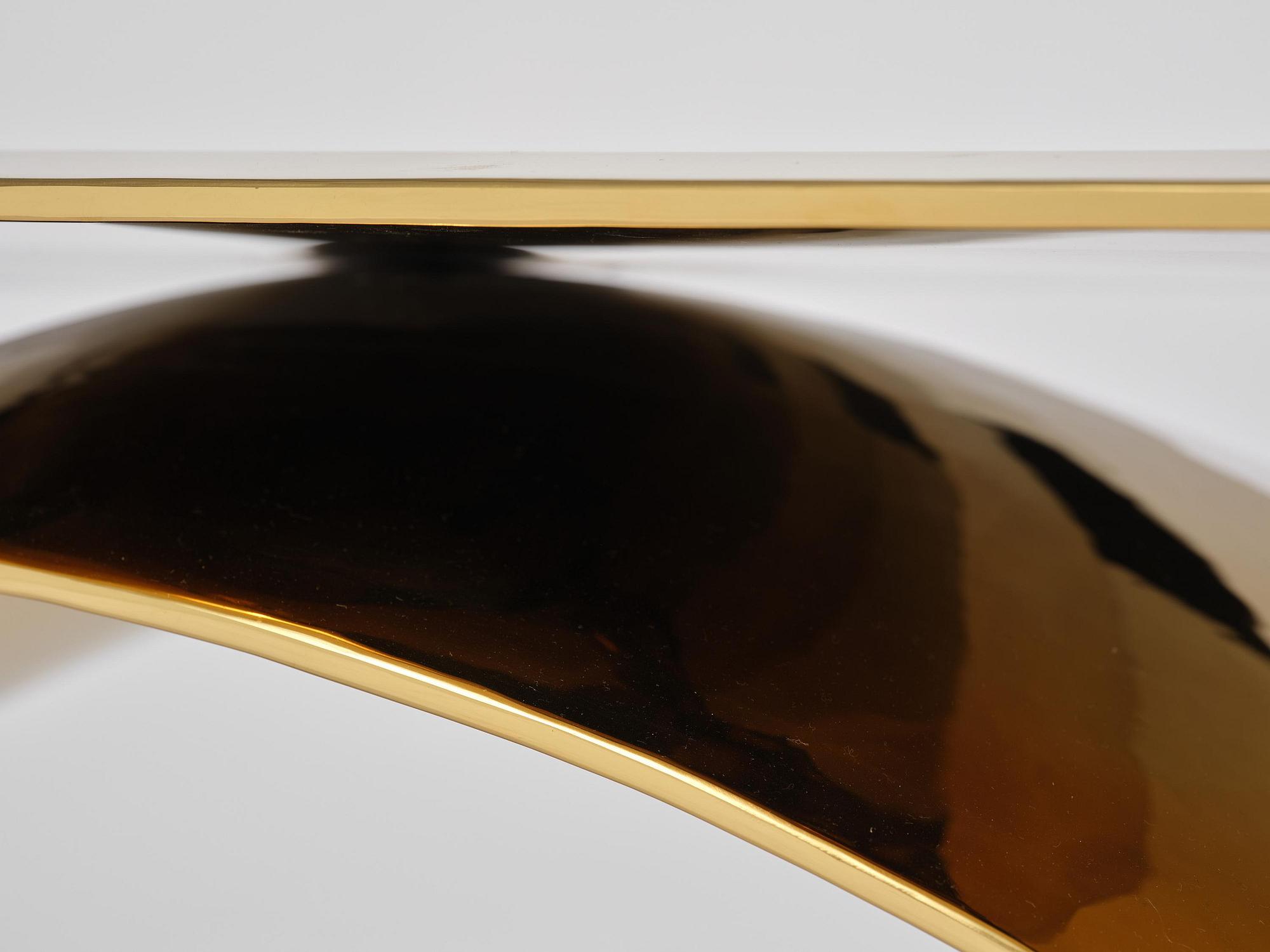 Johan Jonsson, soffbord/skulptur, "Luscious P1 Series" (Golden Table Edition), prototyp 1/2, 2010-2012.