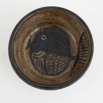 Åke Holm, a unique stoneware bowl, Höganäs, Sweden.