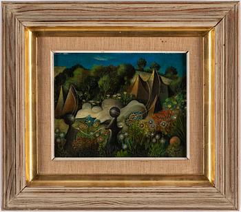 GEORGES SPIRO, oil on panel, signed.