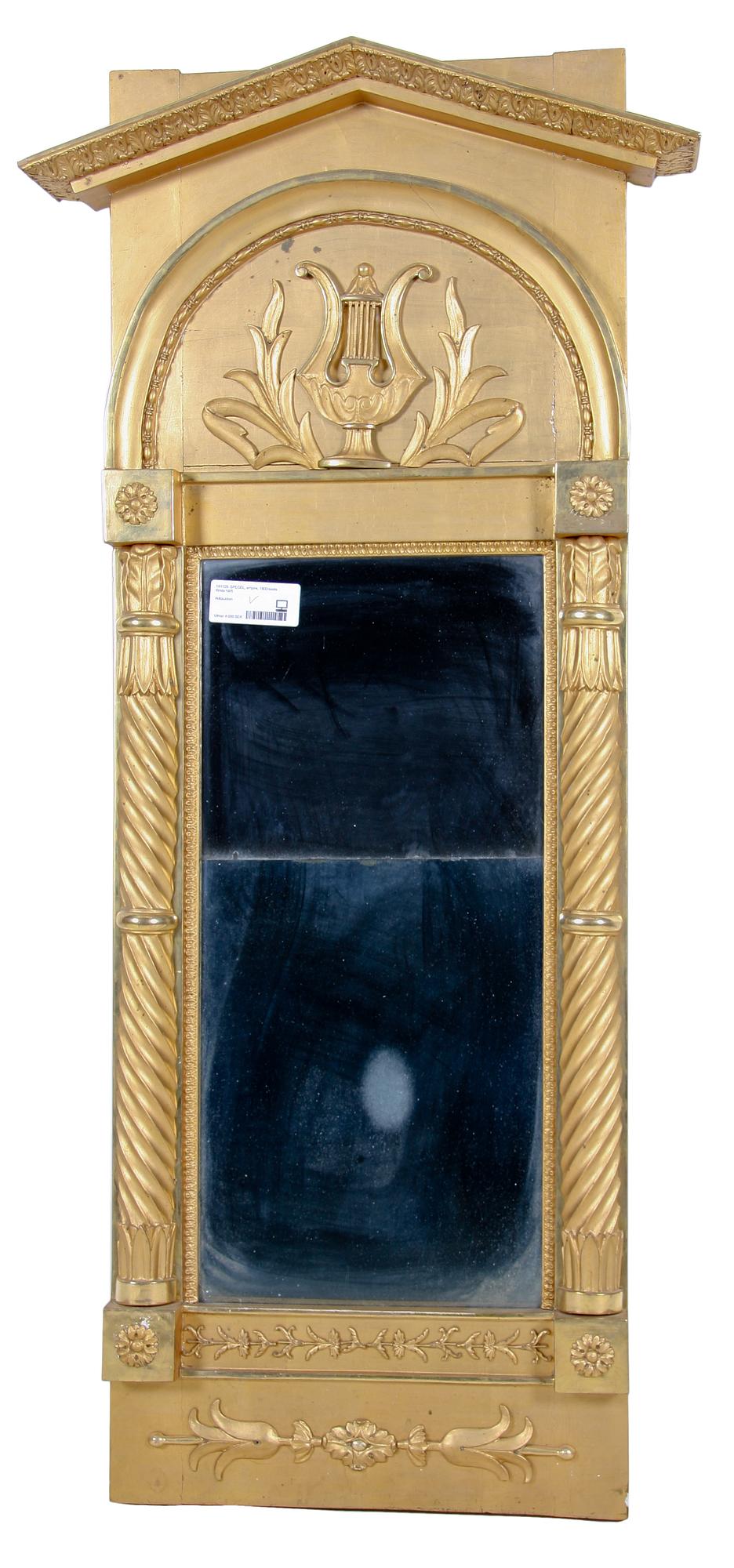 SPEGEL, empire, Carl Fredrik Thim, verksam 1818-34.