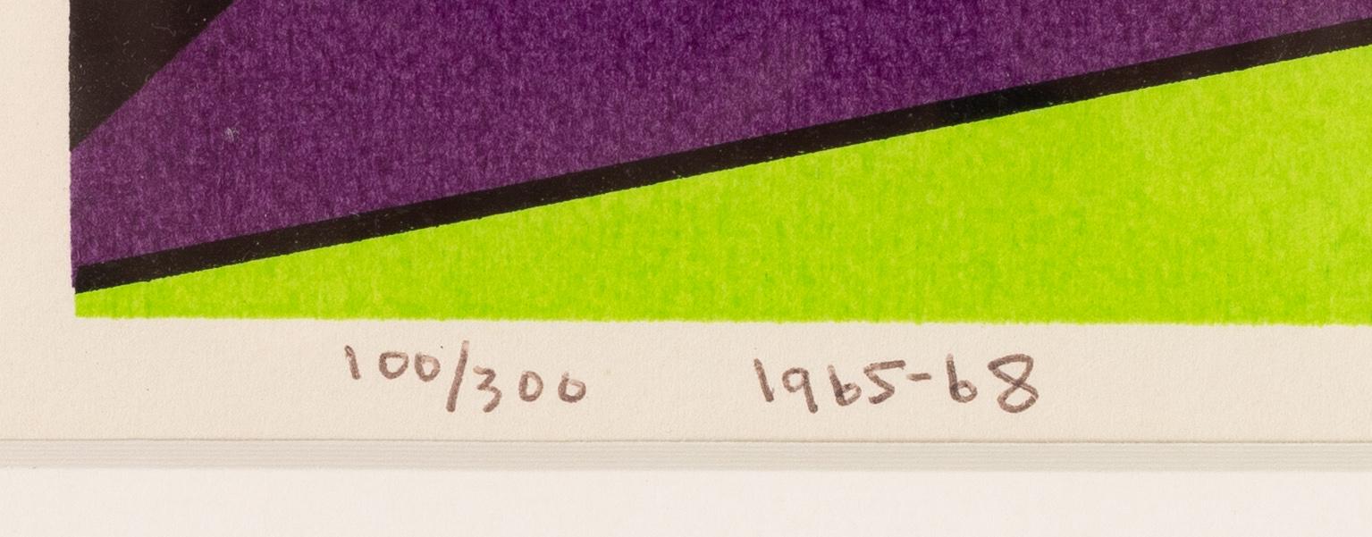 Olle Baertling, silkscreen in color, 1965-68, signed and numbered 100/300.
