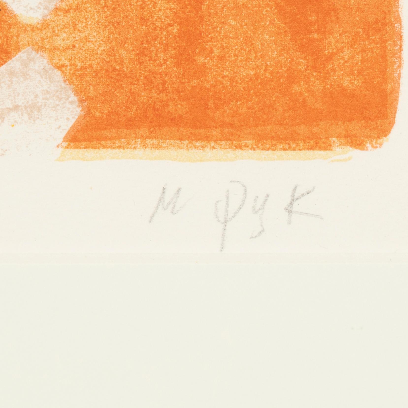 Madeleine Pyk, färglitografi, 1994, signerad 3463/5000.