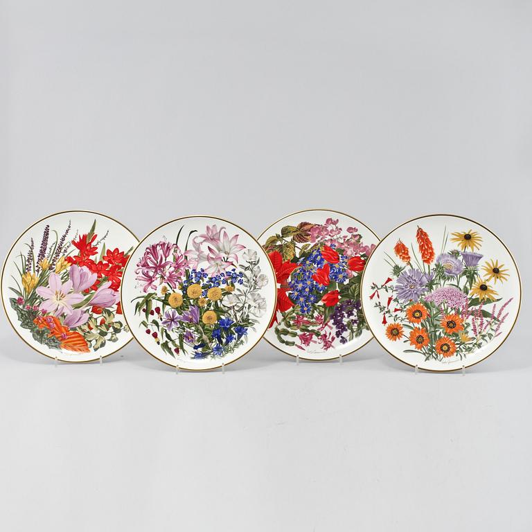 TALLRIKAR, 12 st, porslin, Franklin Porcelain Wedgwood England, 1977-78.