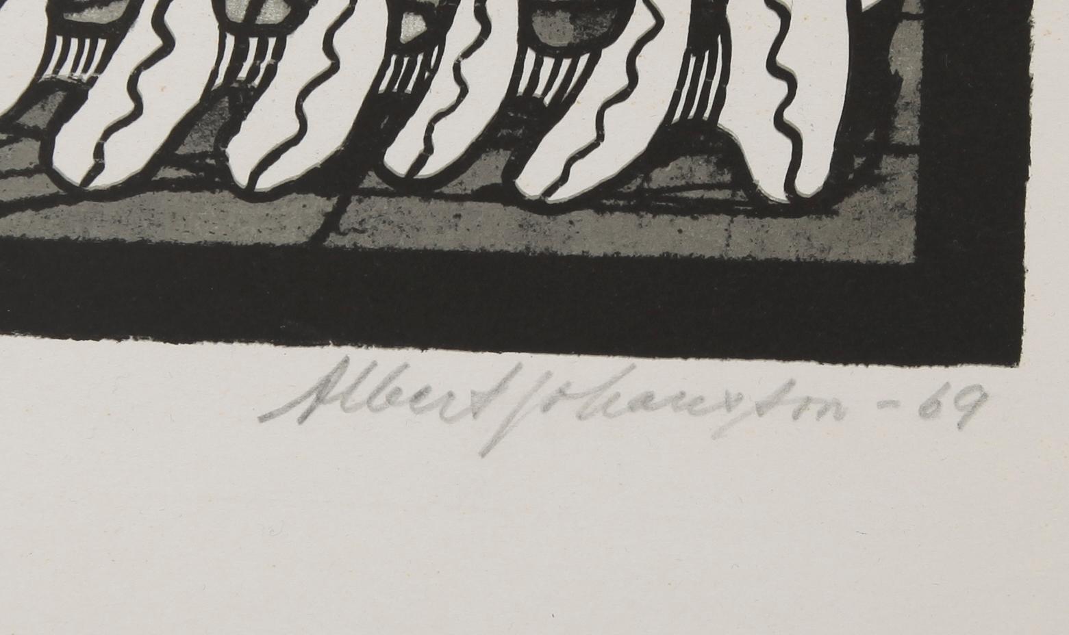 ALBERT JOHANSSON, litografi, signerad och daterad -69, numrerad 150/200.