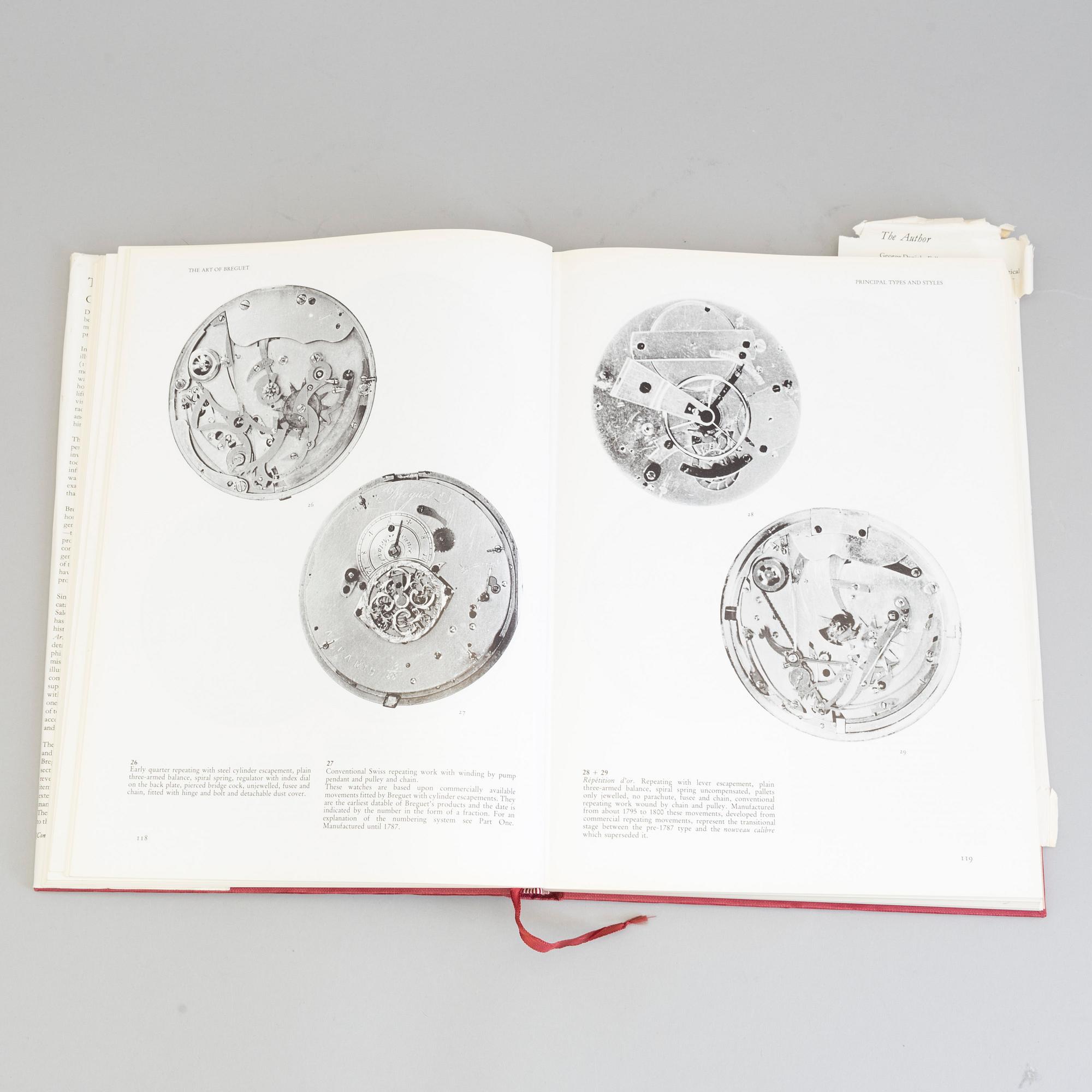 Book The Art of Breguet including a signature from George Daniels. Bukowskis
