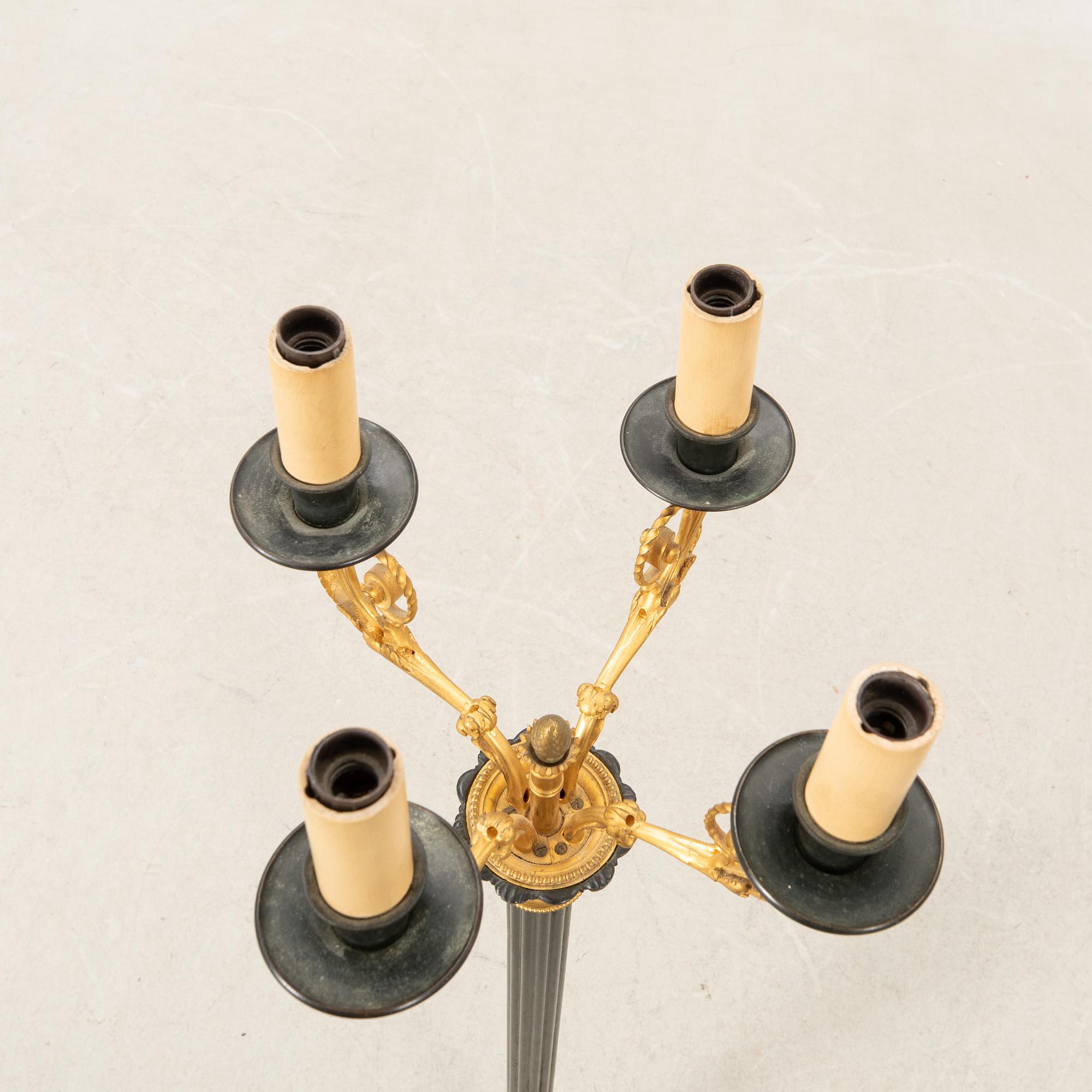 Floor candelabrum Louis XV style, second half of the 20th century.