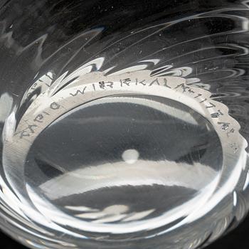 Tapio Wirkkala, konstglas, 5 st, 1950-tal, signerade Tapio Wirkkala - Iittala.