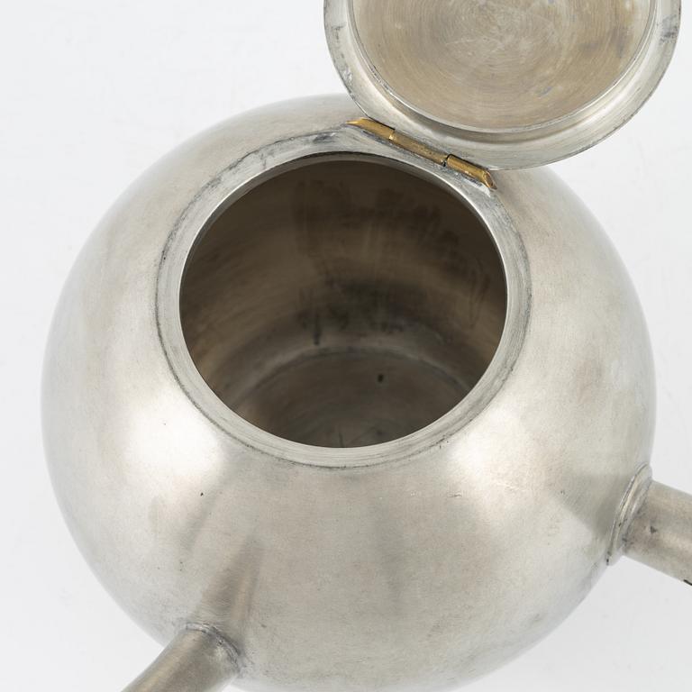 Nils Fougstedt, a pewter teapot, Svenskt Tenn, Stockholm 1929.