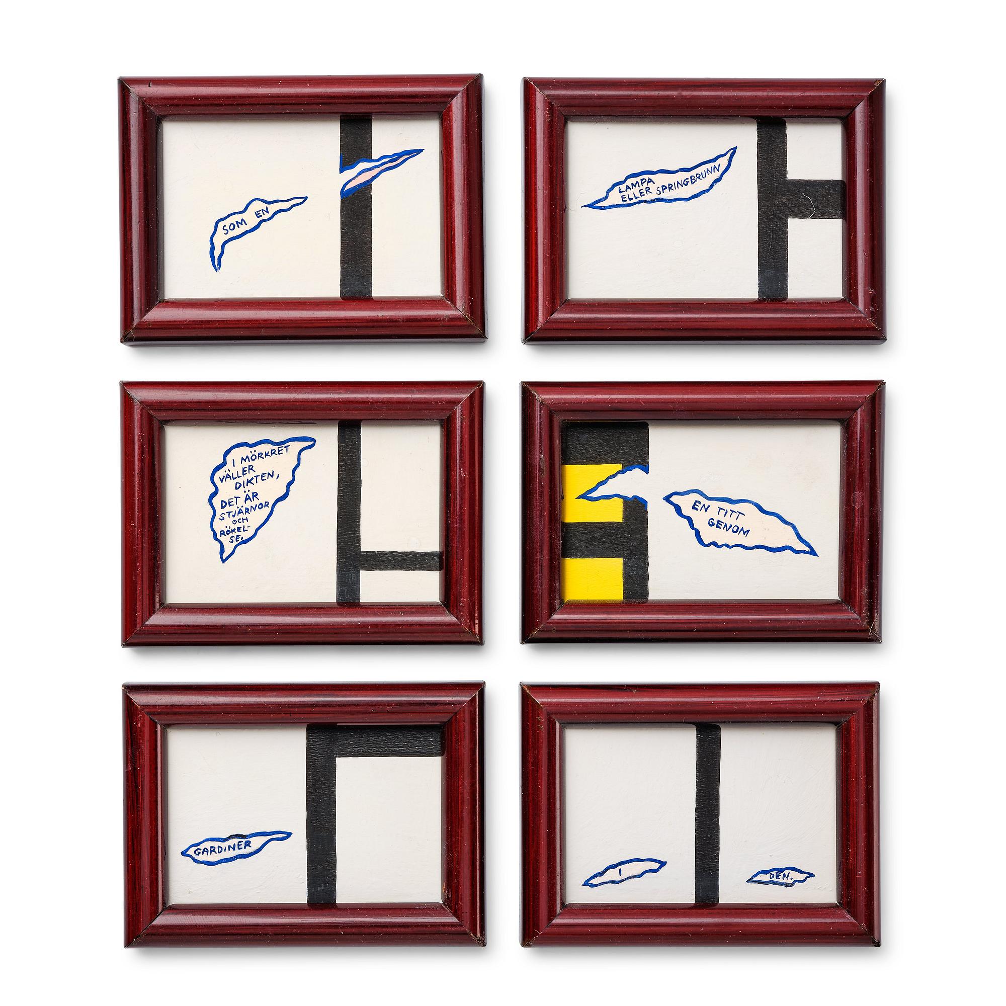Marie-Louise Ekman, "Trasig Mondrian och en Gunnar Björling-dikt I-VI".