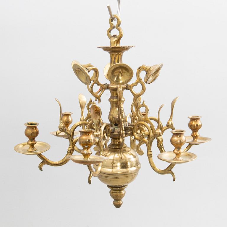 Chandelier, Baroque style, circa 1900.