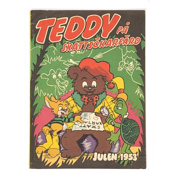 Comic book, "Teddy på skattsökarfärd", Christmas 1953.