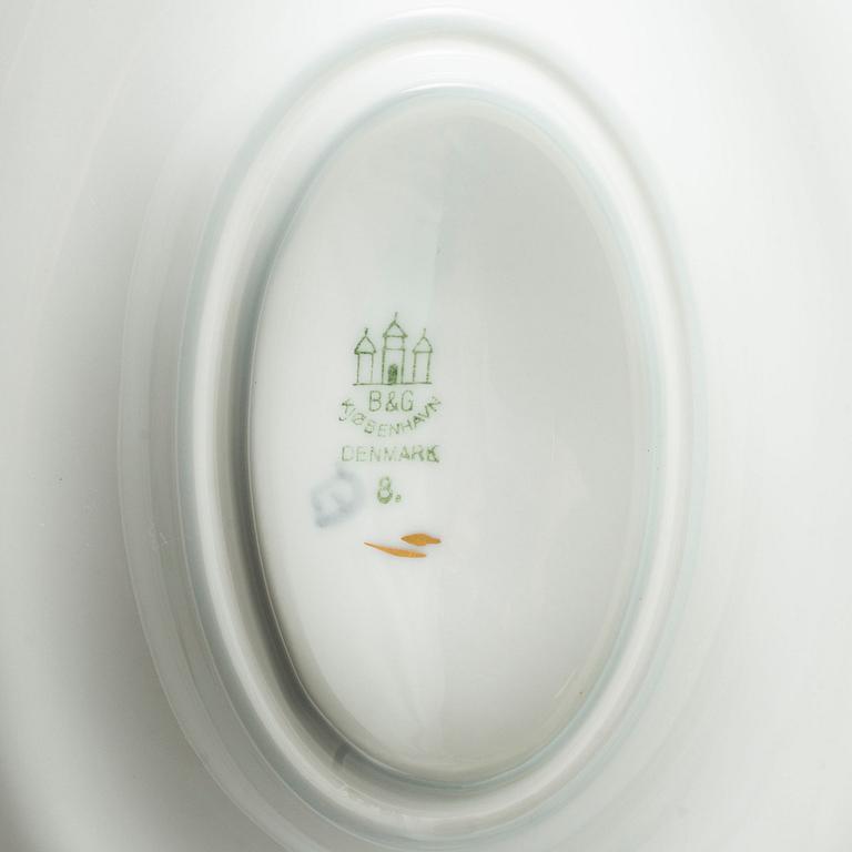 A part 'Blå Måsen' dinner and coffee porcelain service, from Bing & Gröndahl, Denmark, second half of the 20th Century.