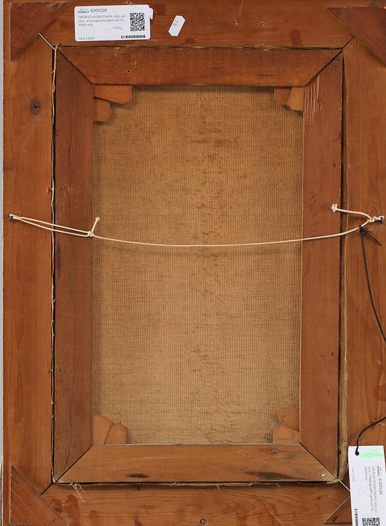 OKÄND KONSTNÄR, olja på duk, monogramsignerad EL, 1900-tal.