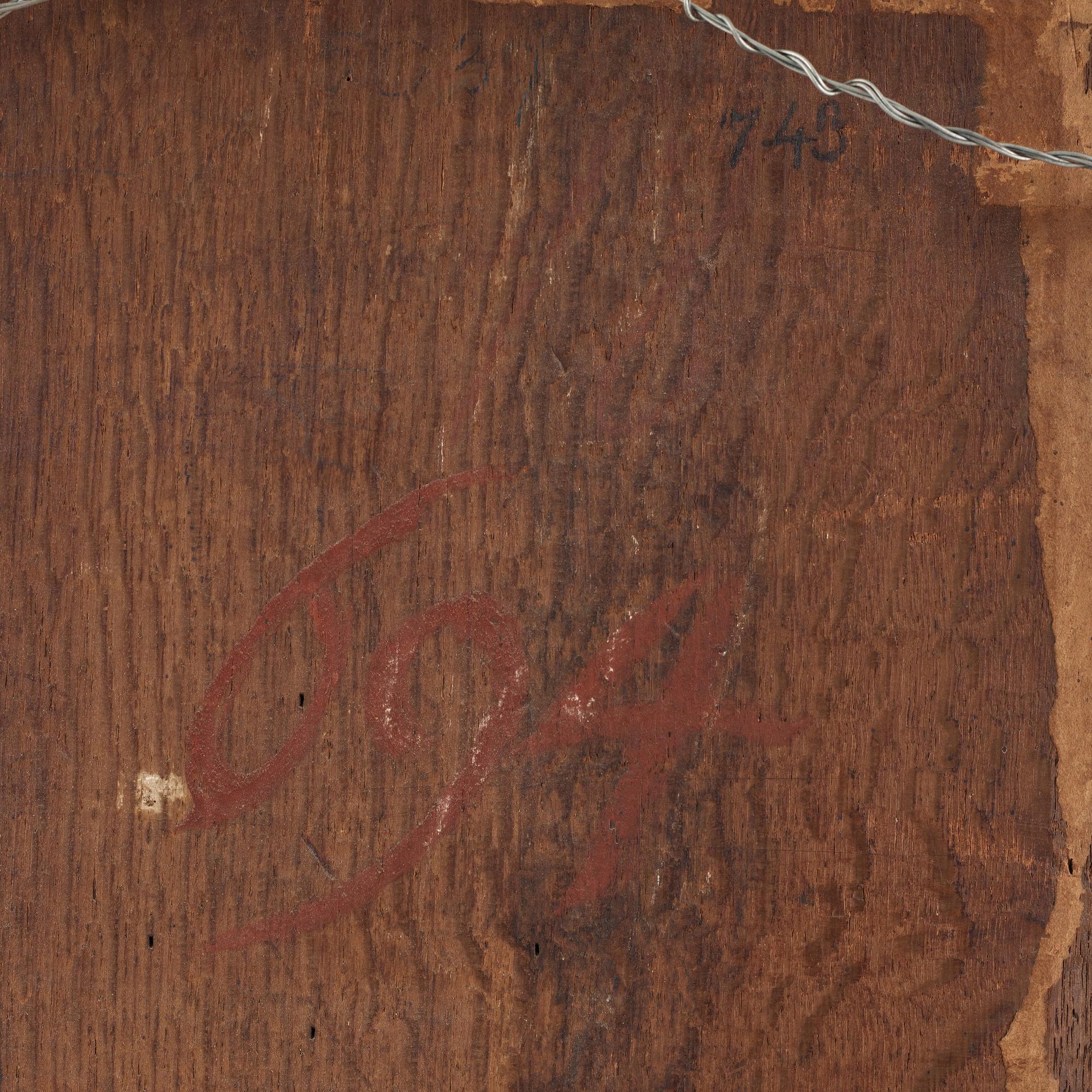 Gerrit Dou Circle of, Reading man with a globe.