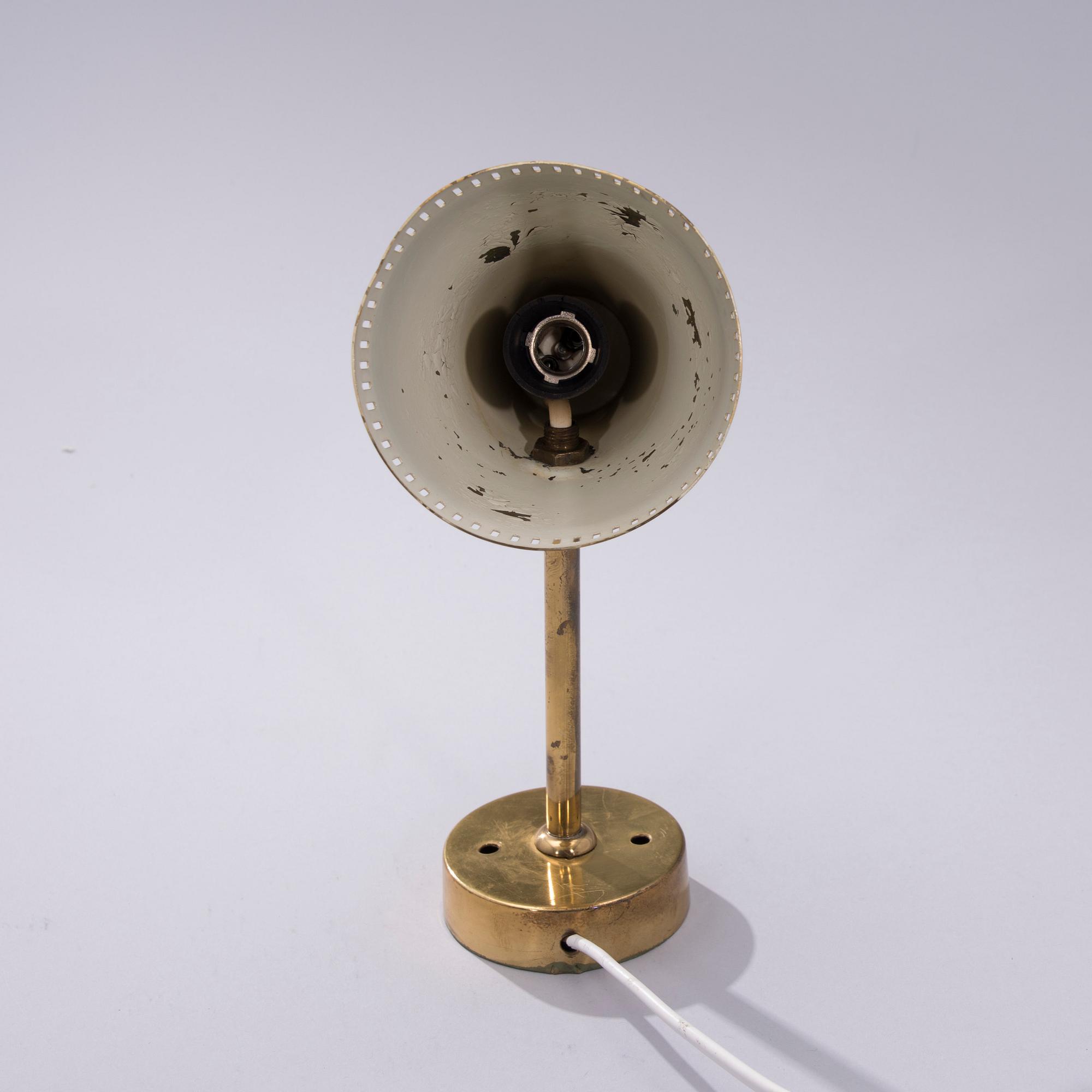 VÄGGLAMPA, märkt Idman, 1900-talets mitt.