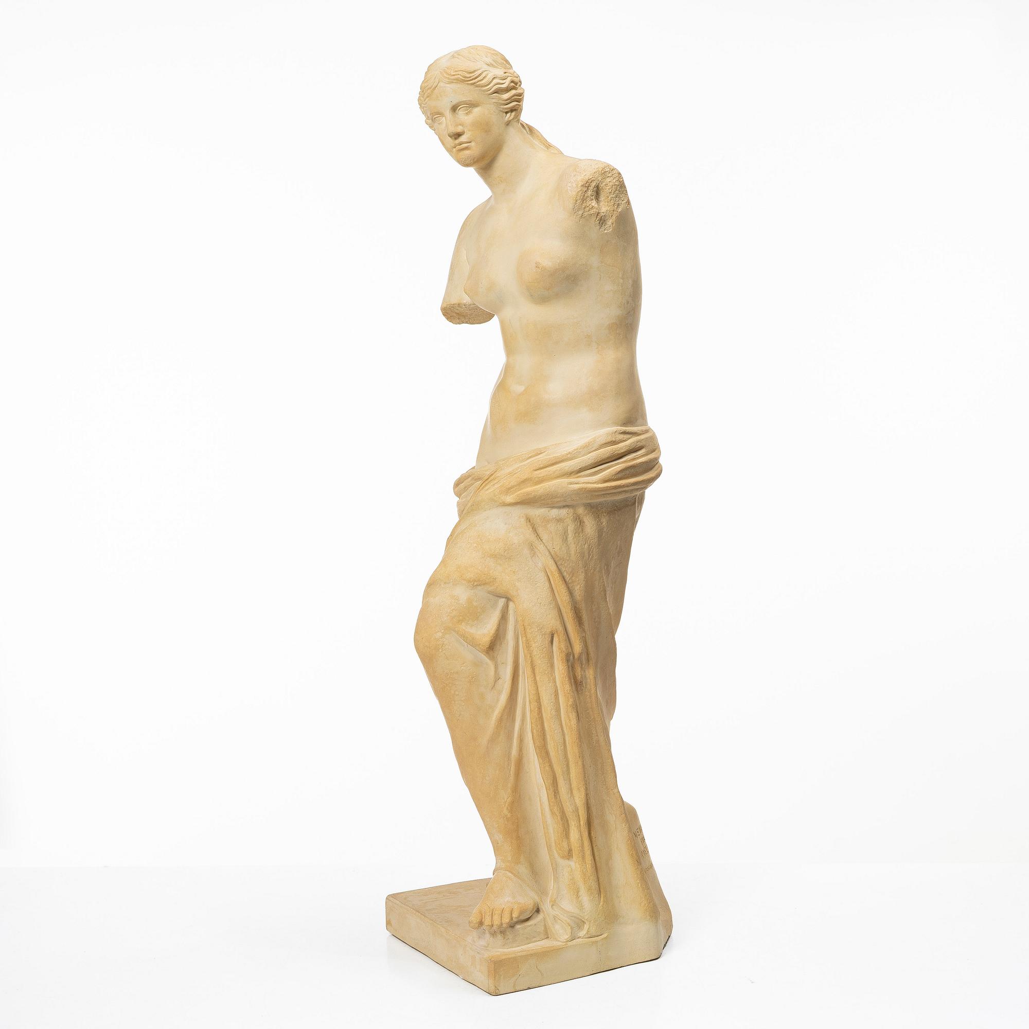 A sculpture, "Venus of Melos", Upsala-Ekeby, circa 1900.