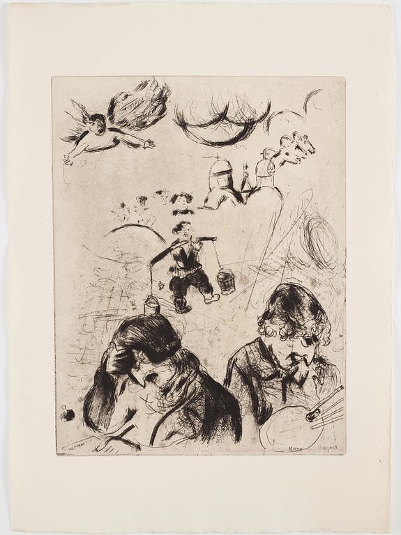 MARC CHAGALL, 71 st etsningar ur upplagan om 285 exemplar på Arches/MBM/J. Perrigot-papper, 1923-1948.